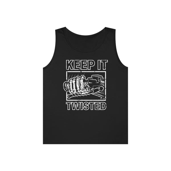 Keep It Twisted Tank Top, Color: Black, Size: S