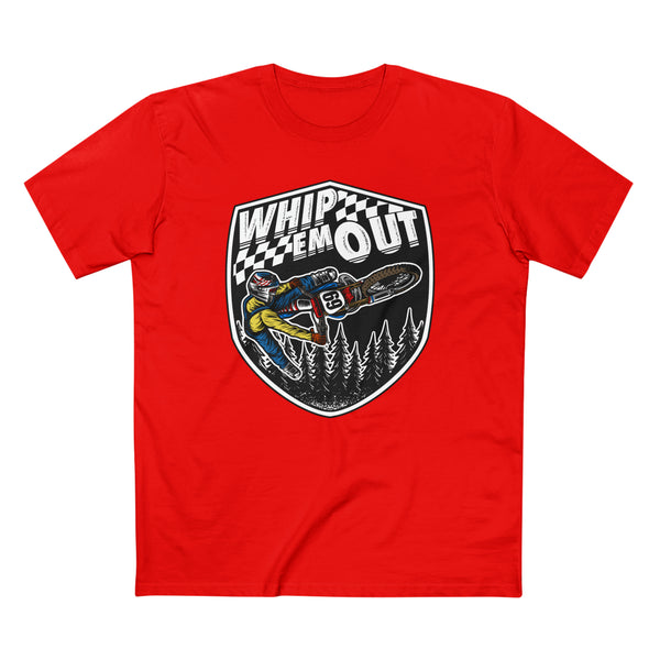 Whip 'Em Out Shirt, Color: Red, Size: S