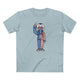 Merica Character Shirt, Color: Pale Blue, Size: S