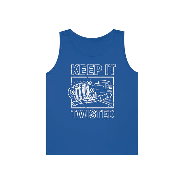 Keep It Twisted Tank Top, Color: Royal, Size: S