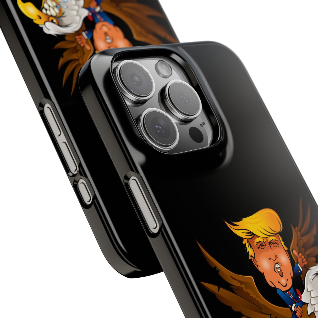 Trump Riding on a Sreamin Eagle Slim Phone Cases