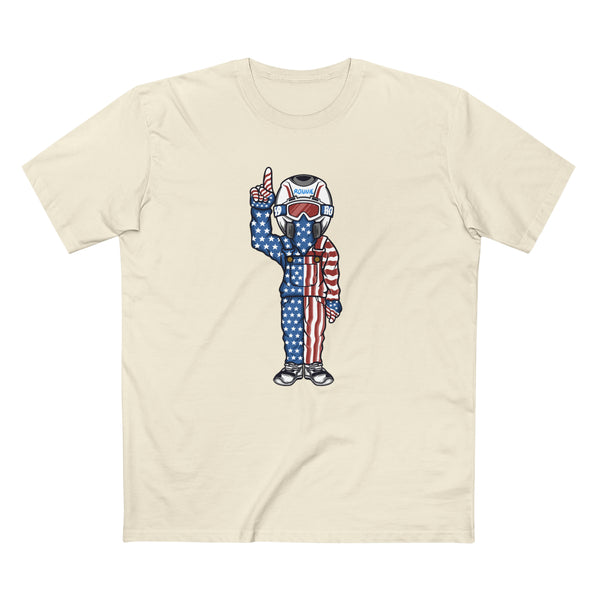 Merica Character Shirt, Color: Natural, Size: S