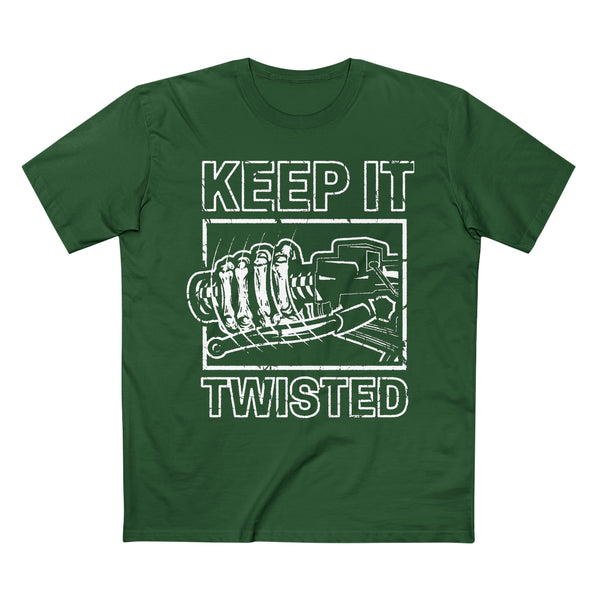 Keep It Twisted Shirt, Color: Forest Green, Size: S