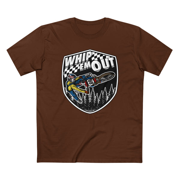 Whip 'Em Out Shirt, Color: Dark Chocolate, Size: S