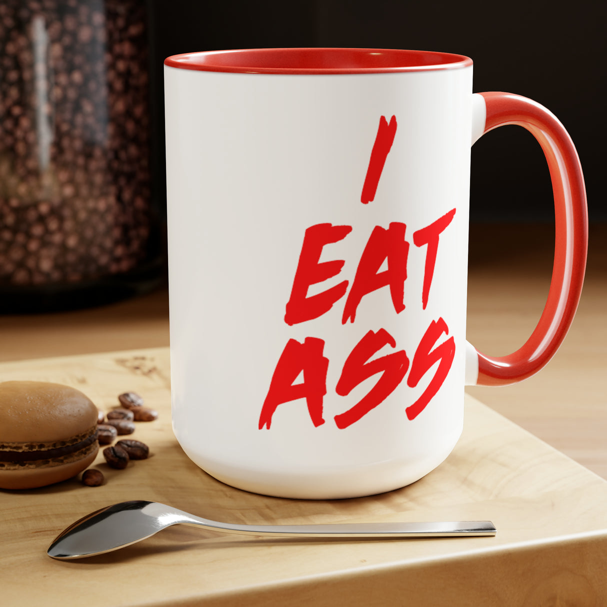 Crossbones I Eat Ass 15oz Mug