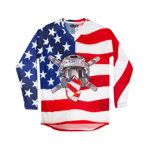 Youth - Crossbones Merica Jersey, Size: Youth Small,