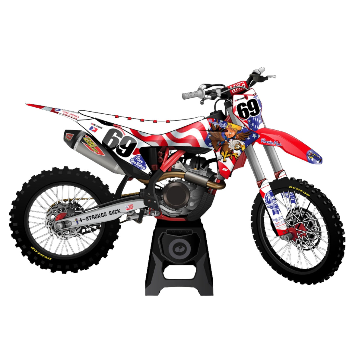 Magnum Eagle Graphics Kit Uncle Ron's Patriotic Tribute