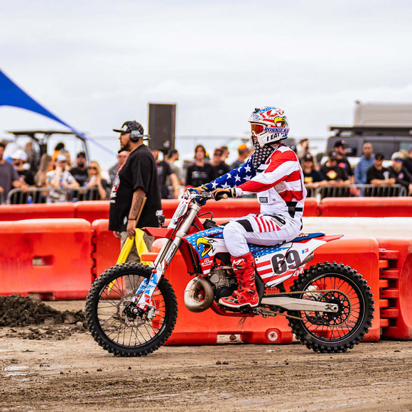 RonnieMac on a Screamin Eagle Dirt Bike