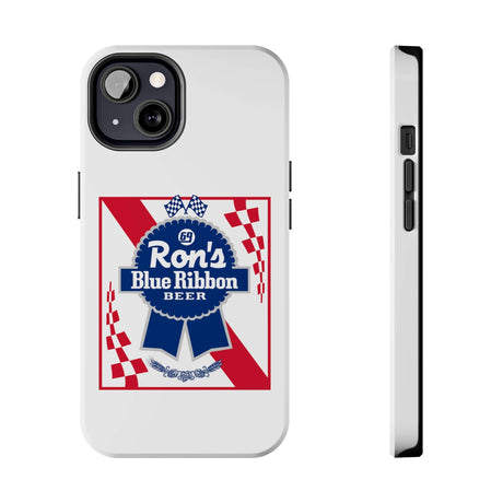 Ron's Blue Ribbon Beer Tough Phone Case, Size: iPhone 13,