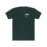 Whip 'Em Out dirt bike stunt shirt by Ronnie Mac 69 in dark green with front graphic design.
