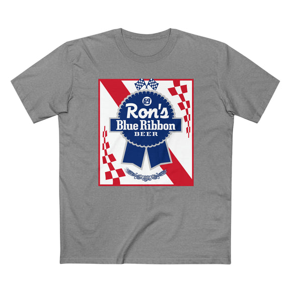 Ron's Blue Ribbon Beer Shirt, Color: Athletic Heather, Size: S