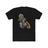 Ronnie Mac Ghost Rider King of Moto T-Shirt featuring a fiery skeleton design on a black background.