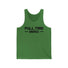 Full Time Bad Ass tank top in green, featuring bold black text for a striking athletic look. Perfect for fearless individuals.