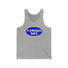 Gray tank top with "4-Strokes Suck" in bold white text inside a blue oval.