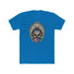 Blue Ronnie Mac Skeleton Shirt with Feathered Hat and American Bandana Design