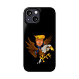 Trump Riding on a Sreamin Eagle Slim Phone Cases