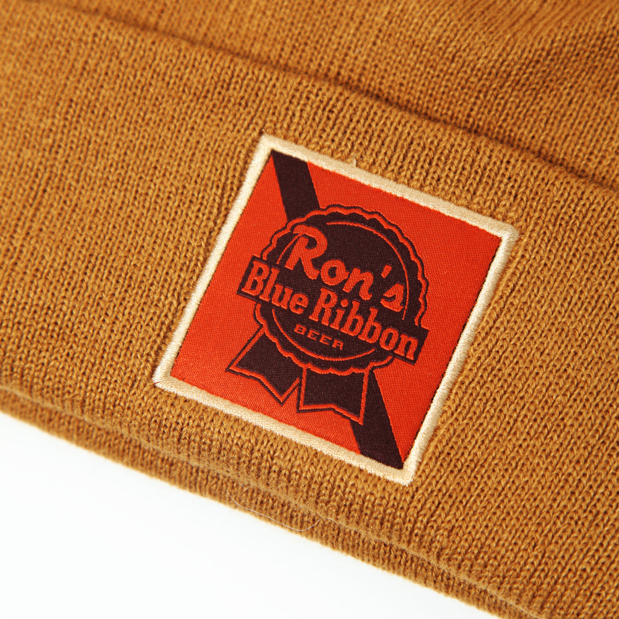 Ron's Blue Ribbon Beer Brown Beanie