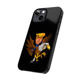 Trump Riding on a Sreamin Eagle Slim Phone Cases