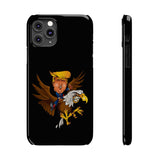 Trump Riding on a Sreamin Eagle Slim Phone Cases