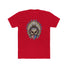 Red Skeleton Ronnie Shirt with American Bandana and Feathered Hat design, tribute to motocross legend Ronnie Mac.