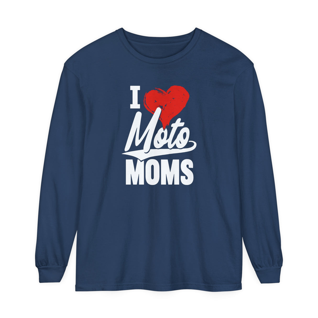 I Heart Moto Moms Long Sleeve