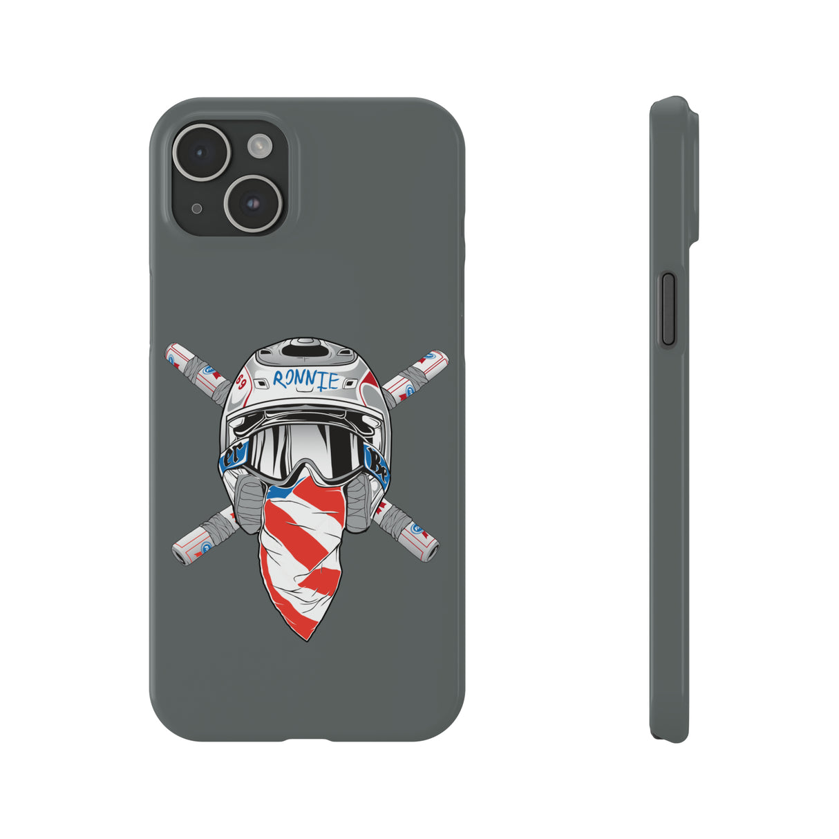 Crossbones Slim Phone Case, Size: iPhone 15 Plus,