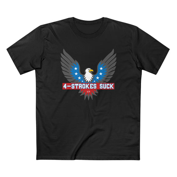 4-Strokes Suck Screamin Eagle Bird Shirt, Color: Black, Size: S