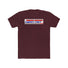 Ronnie Mac Ride Fast, Eat Ass T-Shirt in maroon with bold slogan across the chest showcasing rebellious spirit.