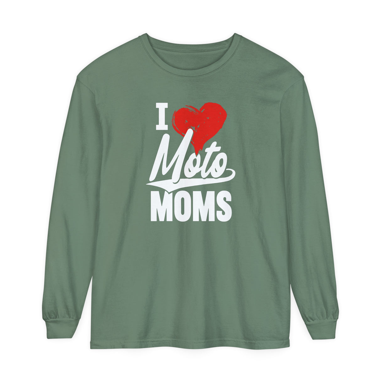 I Heart Moto Moms Long Sleeve