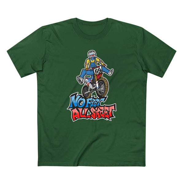 No Feet All Skeet Shirt, Color: Forest Green, Size: S