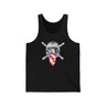 Ronnie Mac Crossbones Helmet Tank Top featuring a bold graphic on a black base for motocross enthusiasts.