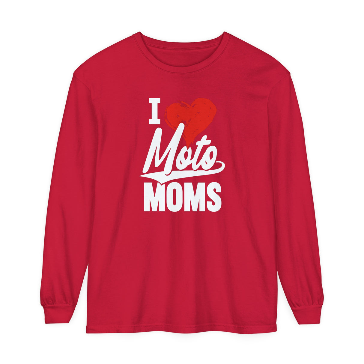 I Heart Moto Moms Long Sleeve