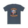 Ronnie MUSTASS t-shirt with Ronnie Mac cartoon character and humorous caption on front