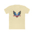 4-Strokes Suck Screamin Eagle Bird Shirt featuring eagle design and red, white, blue colors on a yellow background.