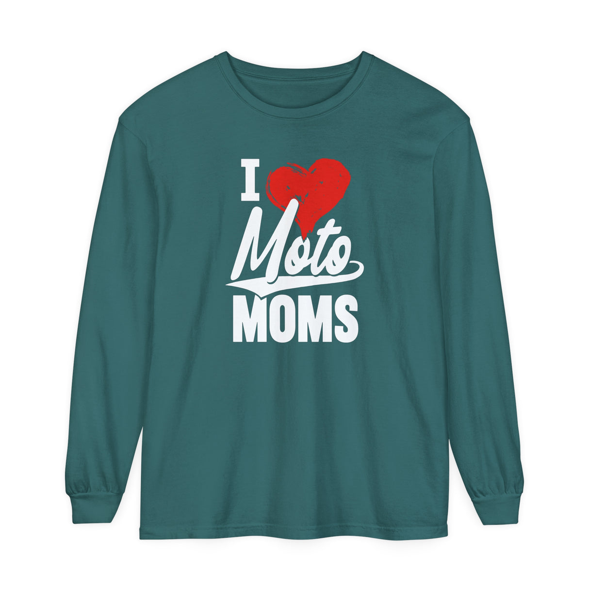 I Heart Moto Moms Long Sleeve