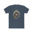 Skeleton Ronnie Mac Shirt with American Bandana and Feathered Hat Design