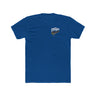 Blue Whip 'Em Out stunt T-shirt featuring dirt bike design on front.
