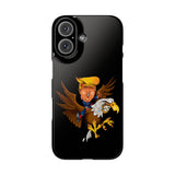 Trump Riding on a Sreamin Eagle Slim Phone Cases
