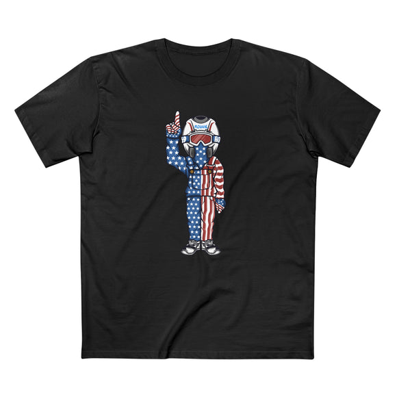 Merica Character Shirt, Color: Black, Size: S