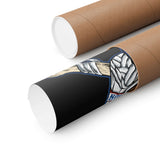 Fulltime Baddass Crossbones Skeleton Poster in a rolled tube packaging