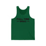 Green tank top featuring bold "FULL TIME BAD ASS" text, perfect for those who live life to the fullest.