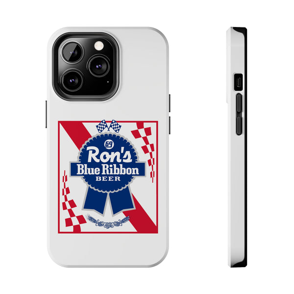 Ron's Blue Ribbon Beer Tough Phone Case, Size: iPhone 13 Pro,