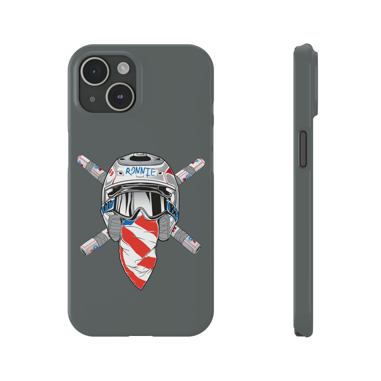 Crossbones Slim Phone Case, Size: iPhone 15,