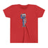 Youth - Merica Character Shirt, Color: Heather Red, Size: S