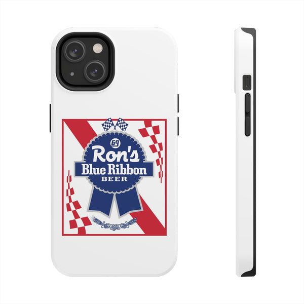 Ron's Blue Ribbon Beer Tough Phone Case, Size: iPhone 14,