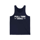 Navy tank top featuring bold "FULL TIME BAD ASS" text, perfect for those ready to dominate any activity.