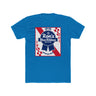 Ron's Blue Ribbon Beer shirt in blue featuring a vintage logo design. Perfect for beer enthusiasts and nostalgic memories.