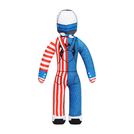 Lil Ronnie Merica Plush doll featuring red and blue patriotic design, playful and mischievous character for kids.