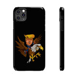 Trump Riding on a Sreamin Eagle Slim Phone Cases