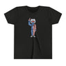 Youth - Merica Character Shirt, Color: Black Heather, Size: S
